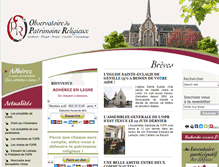 Tablet Screenshot of patrimoine-religieux.fr